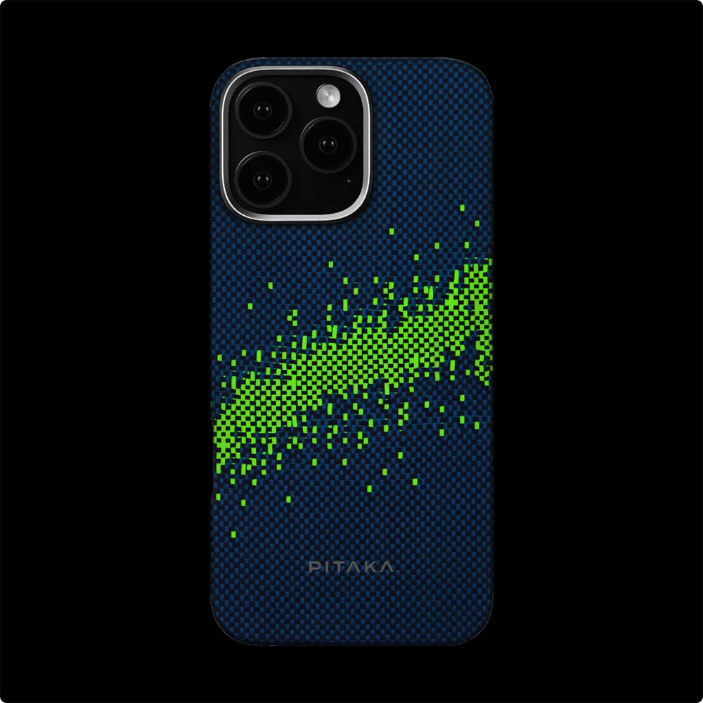 Apple iPhone 16 Pro Max Case MagSafe Charging Feature Lumintex Technology Phosphorescent Aramid Fiber Pitaka Tactile Woven Starpeak Series Milky Way Galaxy Cover - 10