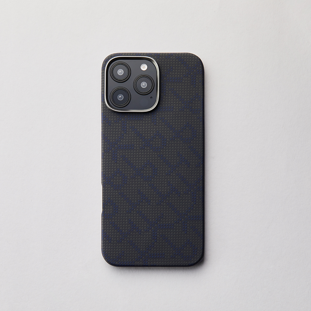Apple iPhone 16 Pro Max Case MagSafe Charging Featured Aramid Fiber Pitaka Tactile Woven Monogram Series Cover - 17