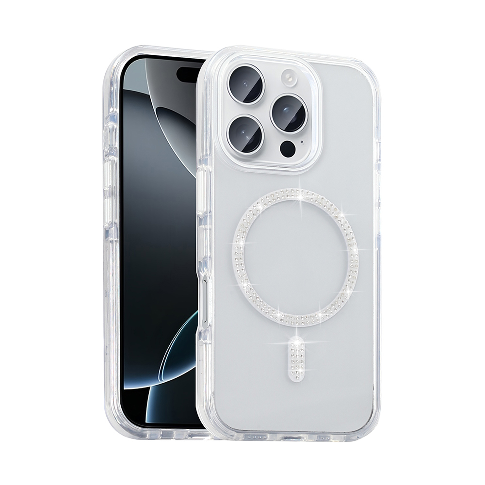 Apple iPhone 16 Pro Max Case Stone Design M-safe Charging Feature Zore Koment Silicone Cover - 3