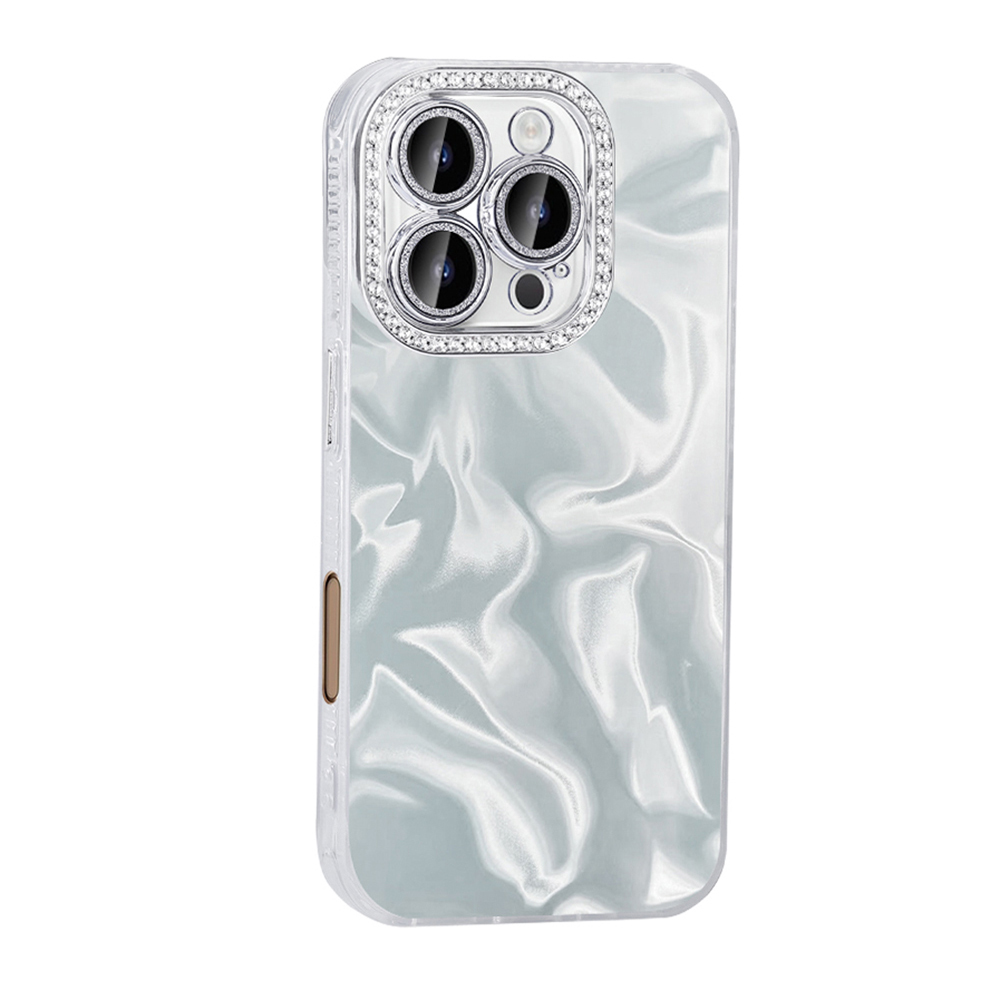Apple iPhone 16 Pro Max Case with Airbag, Zore Esila Cover with Shiny Stone Detail Design - 5