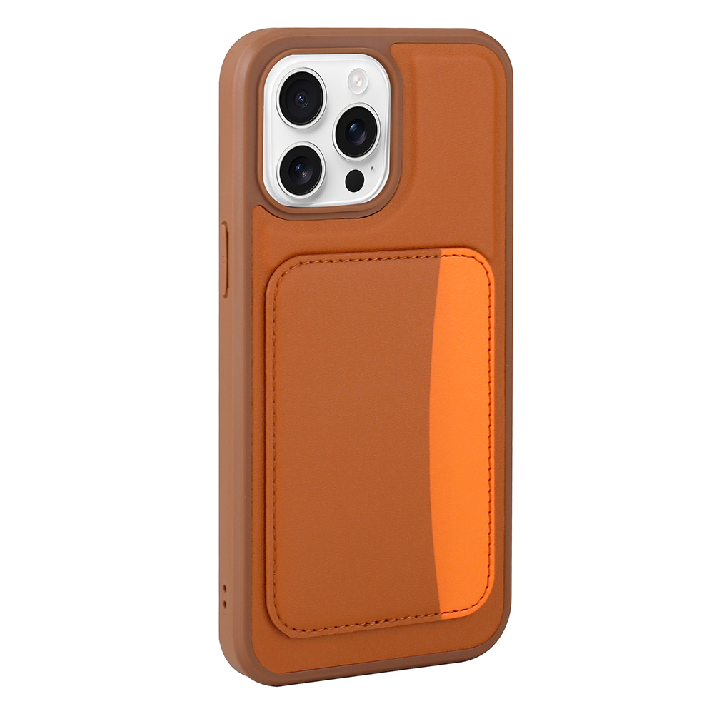 Apple iPhone 16 Pro Max Case with Card Holder Zore X-Card Silicone Cover - 8