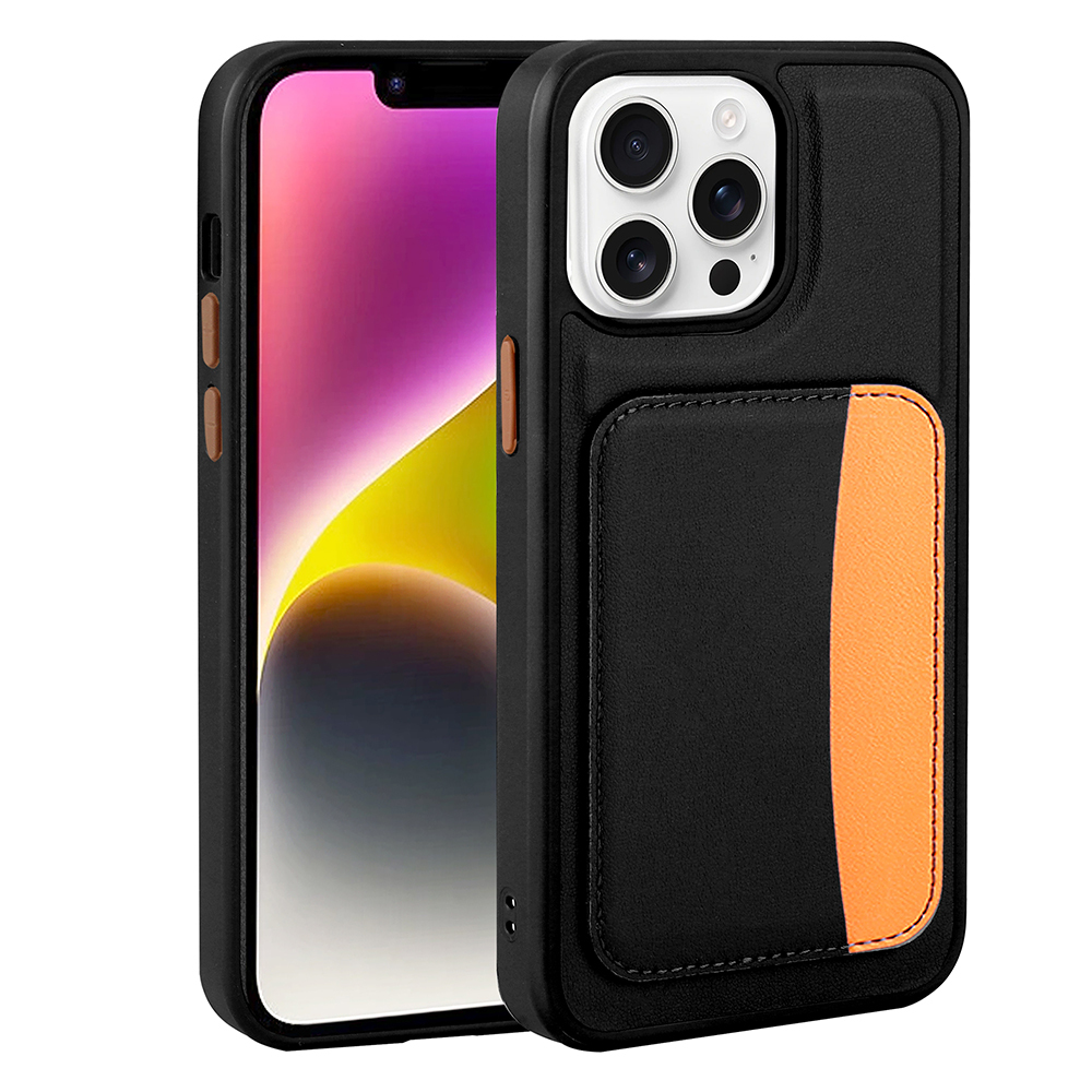 Apple iPhone 16 Pro Max Case with Card Holder Zore X-Card Silicone Cover - 2