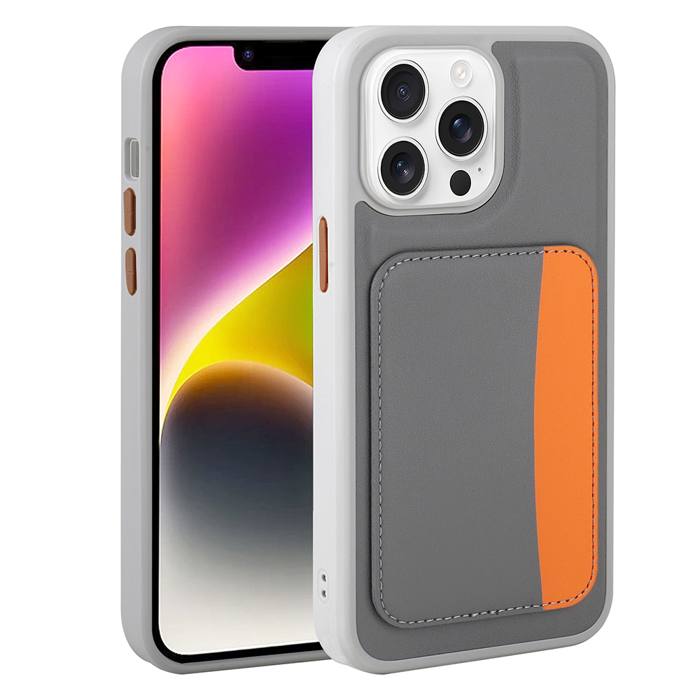 Apple iPhone 16 Pro Max Case with Card Holder Zore X-Card Silicone Cover - 3