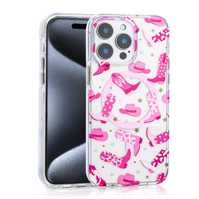 Apple iPhone 16 Pro Max Case Zore Stilo Cover with Magsafe Charging Feature Pink