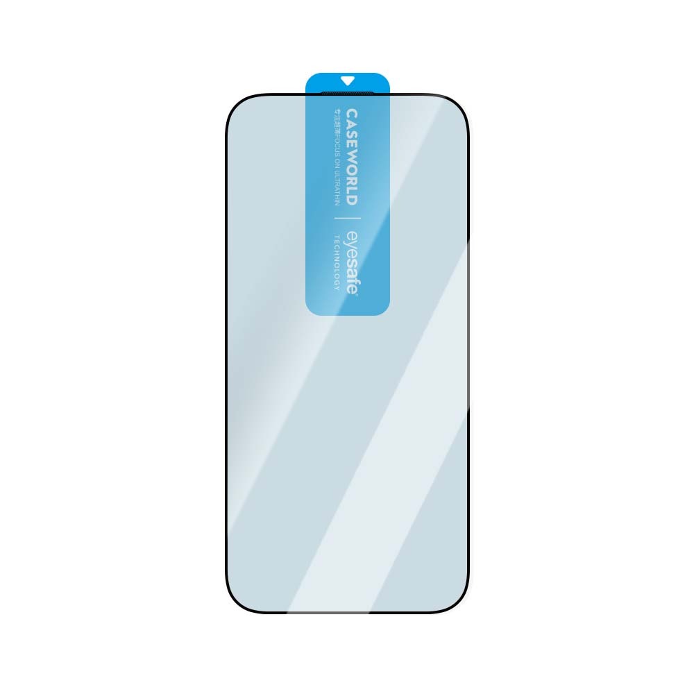 Apple iPhone 16 Pro Max CaseWorld 3D Eyesafe Mavi Işık Teknolojili 0.15mm Temperli Cam Ekran Koruyucu + Uygulama Aparatı - 6