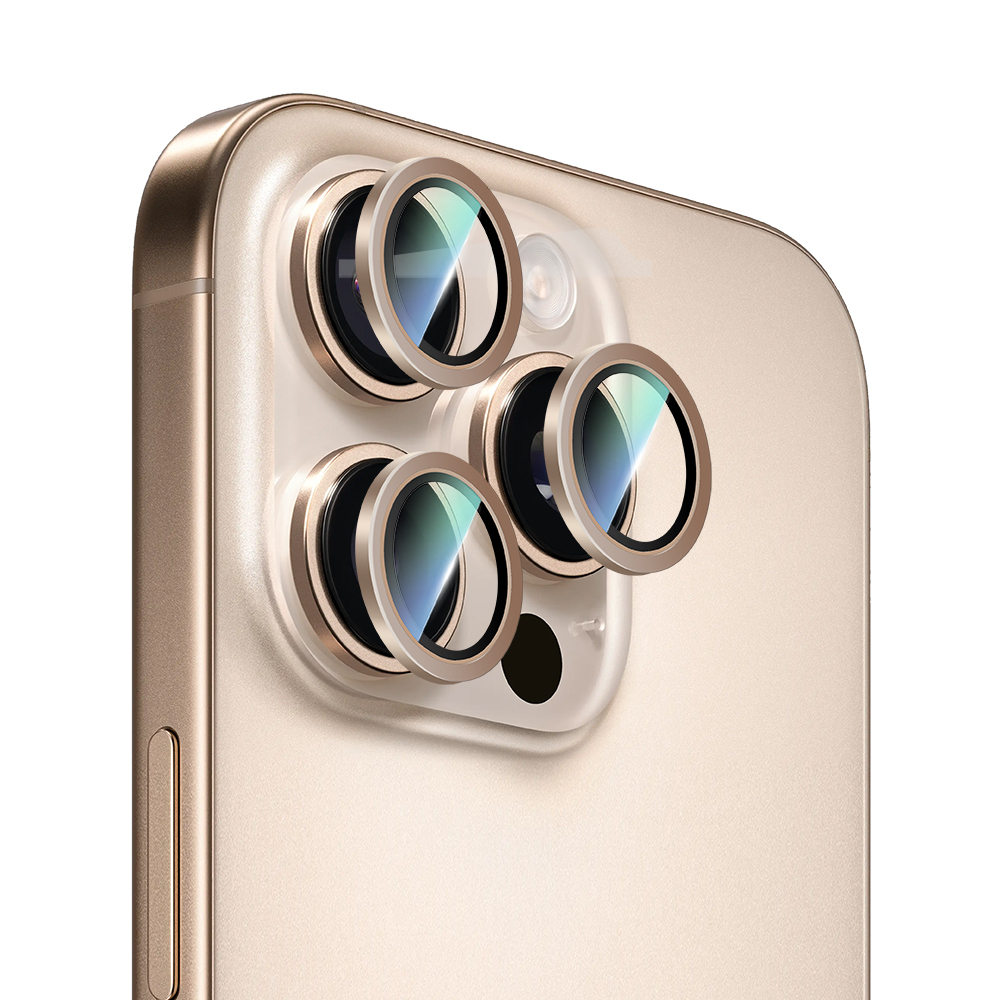 Apple iPhone 16 Pro Max CaseWorld Alloy Serisi Oleofobik Anti Reflective Kamera Lens Koruyucu - 11