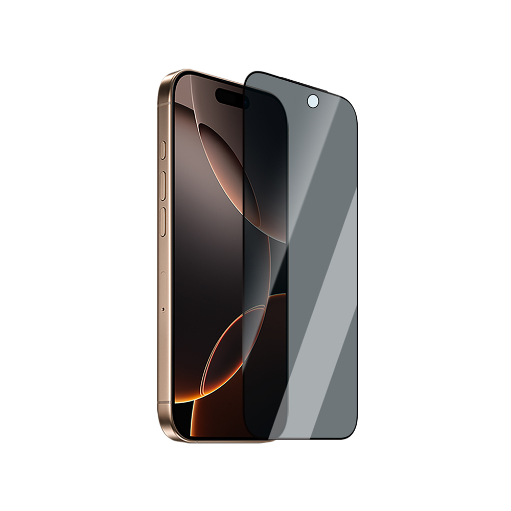 Apple iPhone 16 Pro Max CaseWorld Applicator Serisi 2.5D Eyesafe Mavi Işık Teknolojili 0.33mm Privacy Temperli Cam Ekran Koruyucu + Uygulama Aparatı - 3