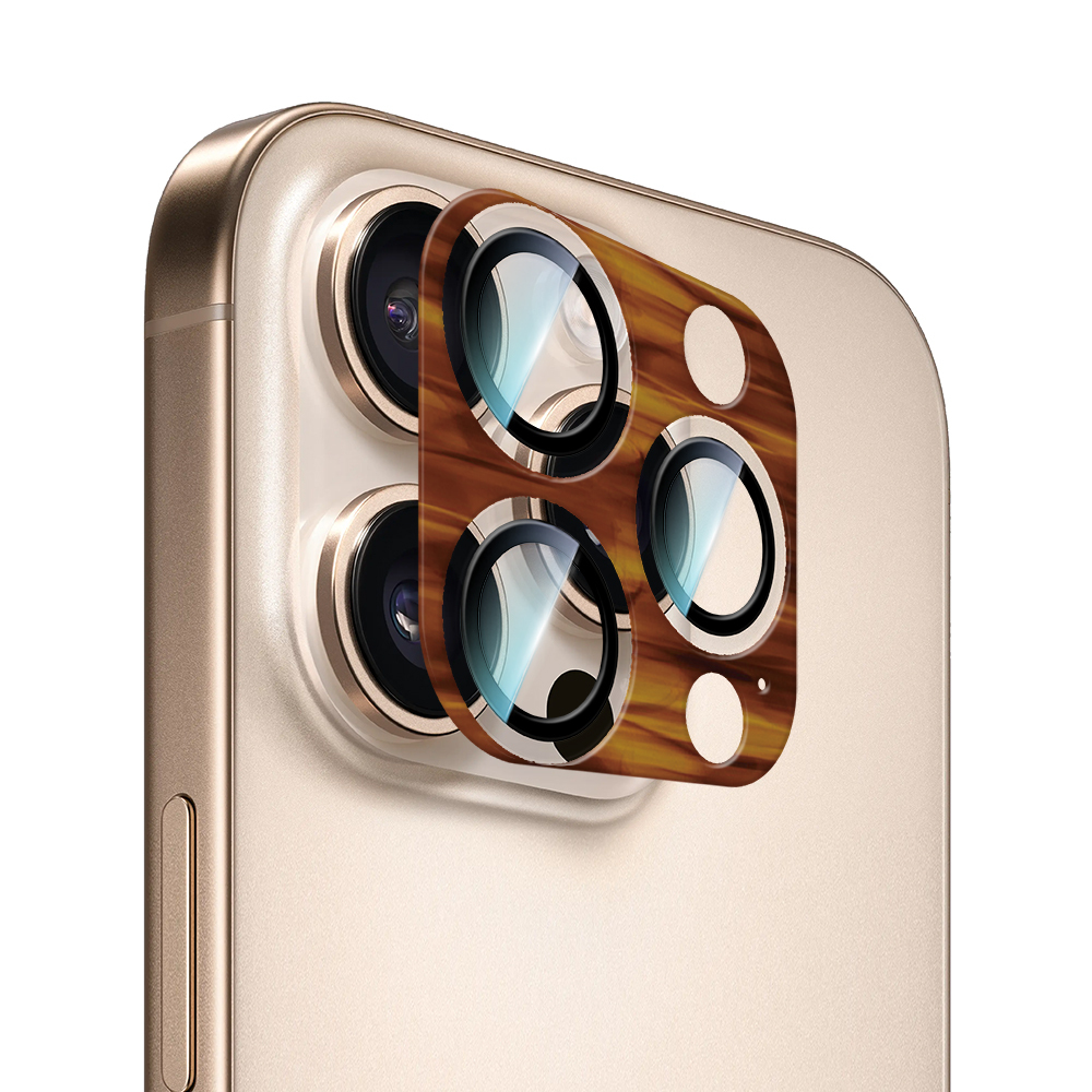 Apple iPhone 16 Pro Max CaseWorld Crystal Color Series Full Camera Lens Protector - 12