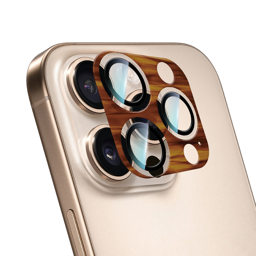 Apple iPhone 16 Pro Max CaseWorld Crystal Color Series Full Camera Lens Protector - 13