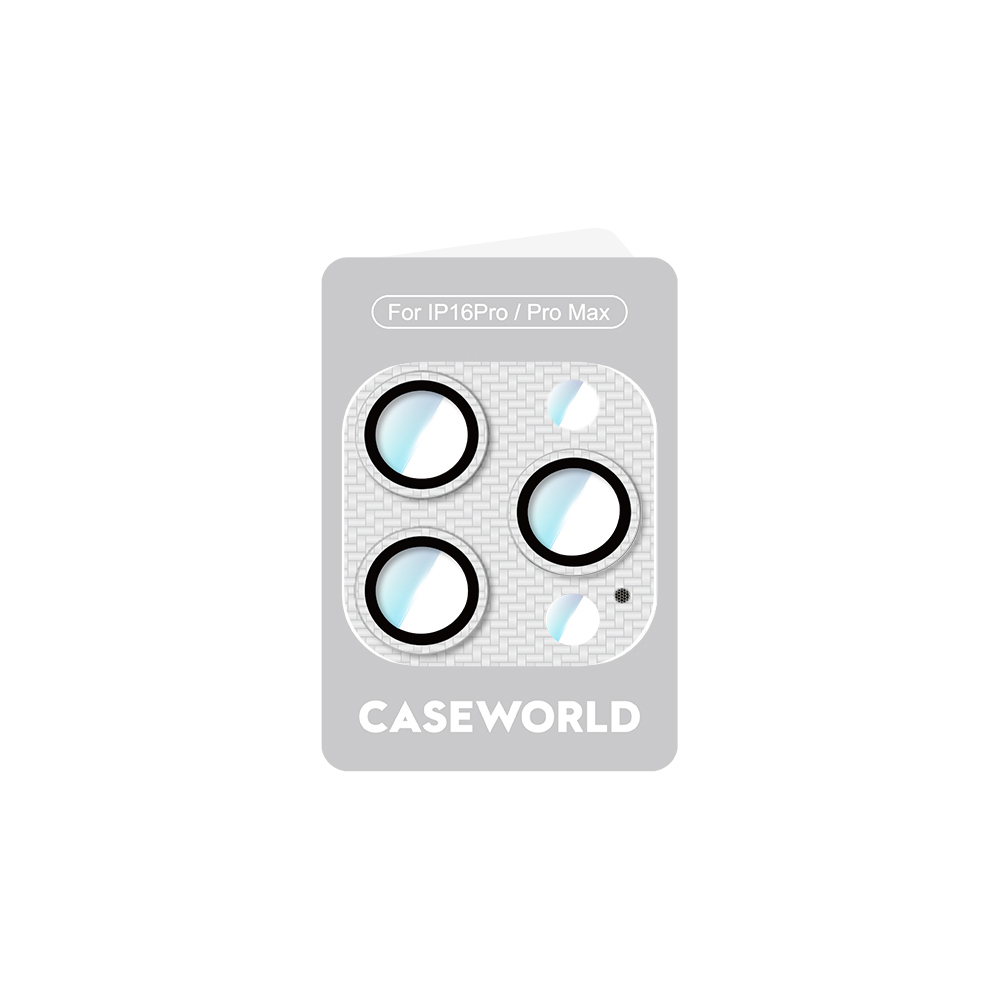 Apple iPhone 16 Pro Max CaseWorld Karbon Fiber Serisi Anti Reflective Ultra Clear Full Kamera Lens Koruyucu - 8