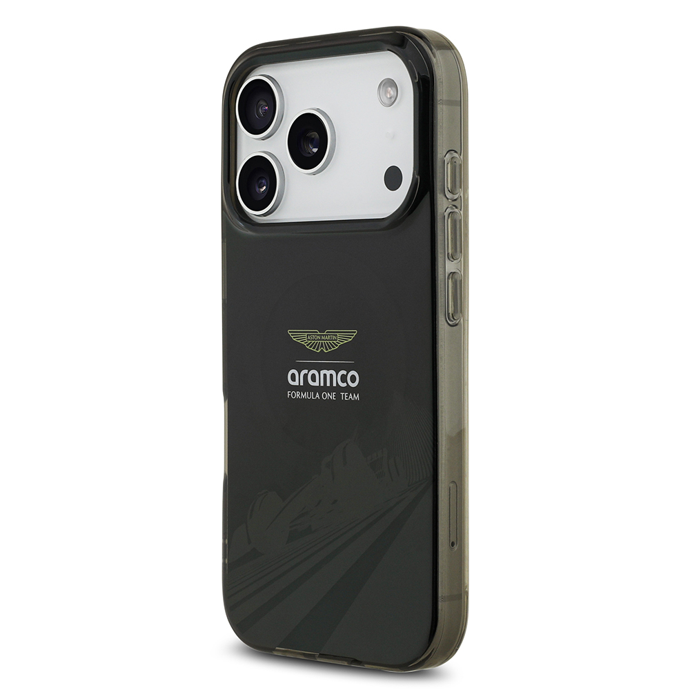 Apple iPhone 17 Pro Kılıf Aston Martin Orjinal Lisanslı M-safe Şarj Özellikli IML Baskı Logolu Formula Tasarımlı Kapak - 5