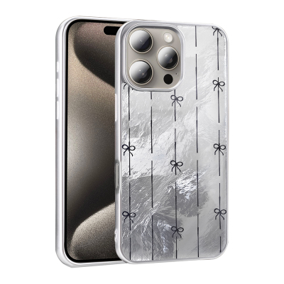 Apple iPhone 16 Pro Max Kılıf Desenli Zore Mep Kapak Küçük Fiyonk
