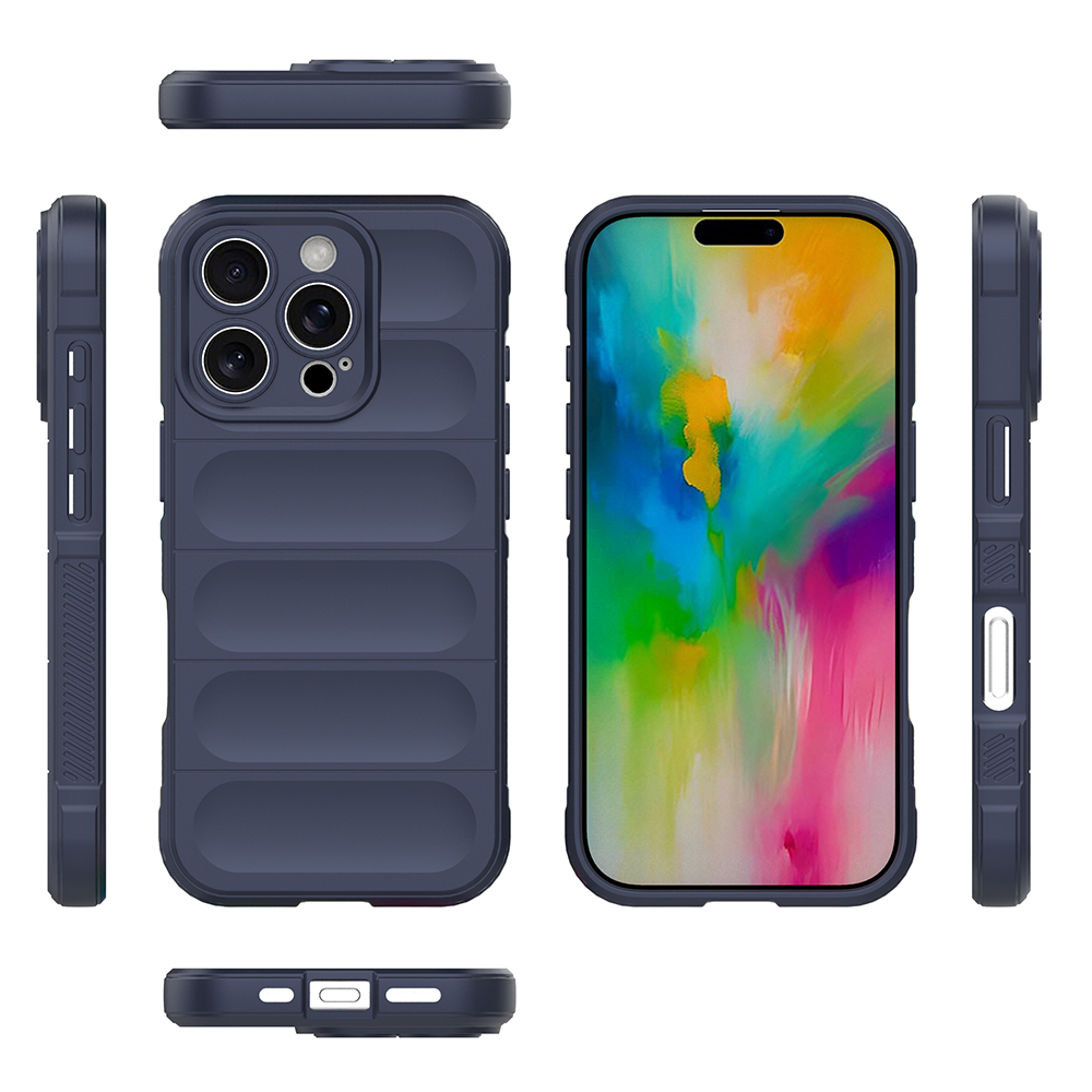 Apple iPhone 16 Pro Max Kılıf Esnek TPU Oyuklu Arka Yüzey Tasarımlı Zore Etnik Silikon Kapak - 8