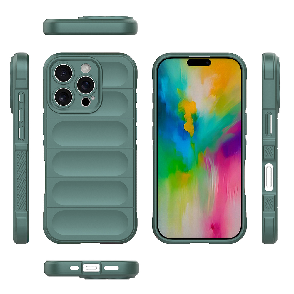 Apple iPhone 16 Pro Max Kılıf Esnek TPU Oyuklu Arka Yüzey Tasarımlı Zore Etnik Silikon Kapak - 9