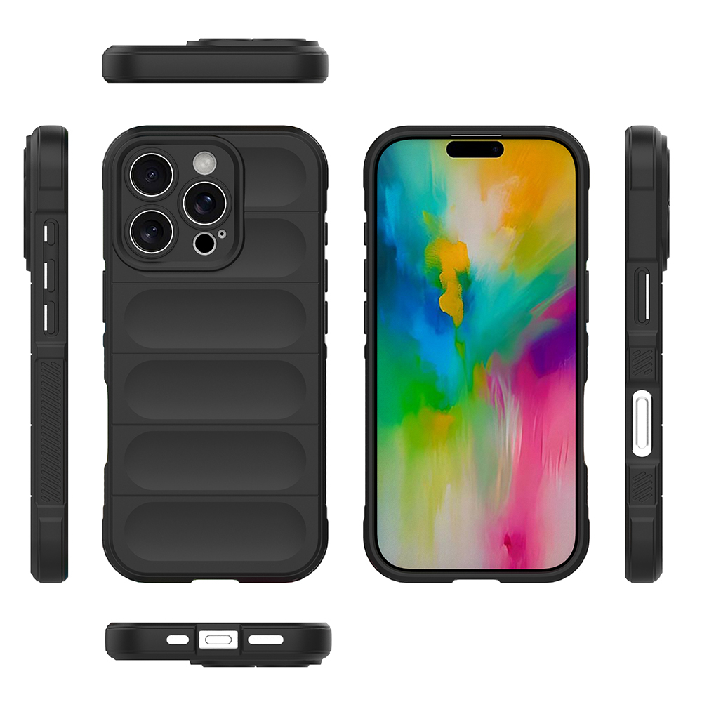 Apple iPhone 16 Pro Max Kılıf Esnek TPU Oyuklu Arka Yüzey Tasarımlı Zore Etnik Silikon Kapak - 10