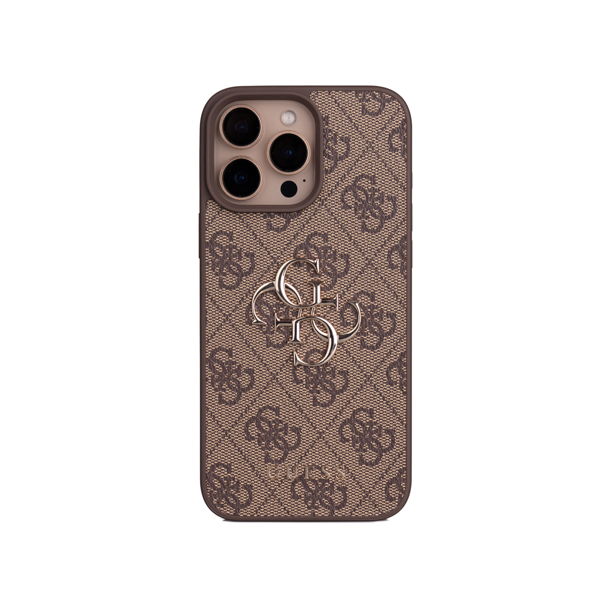 Apple iPhone 16 Pro Max Kılıf Guess Orjinal Lisanslı PU Deri 4G Büyük Metal Logolu Çapraz Vücut Askılı Kapak - 27