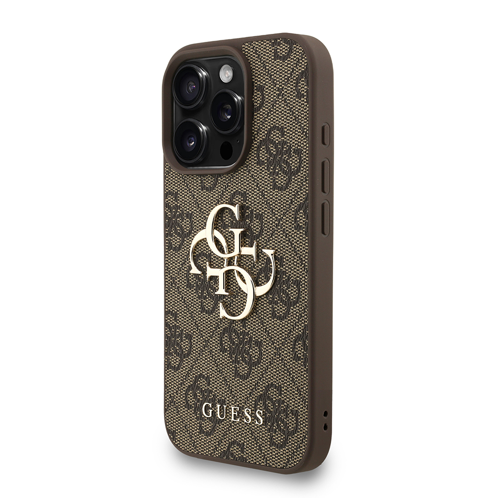 Apple iPhone 16 Pro Max Kılıf Guess Orjinal Lisanslı PU Deri Bilek Askı İpli Metal Büyük 4G ve Yazı Logolu Kapak - 20