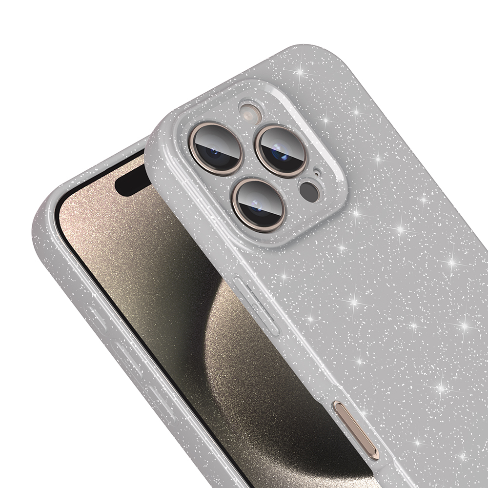 Apple iPhone 16 Pro Max Kılıf Kamera Korumalı Simli Lüks Zore Koton Kapak - 9