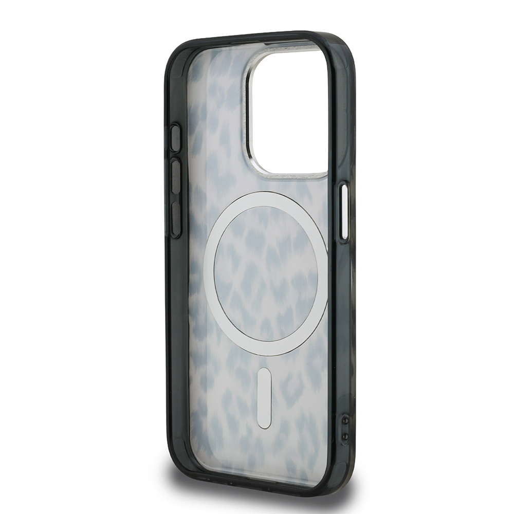 Apple iPhone 16 Pro Max Kılıf Karl Lagerfeld Orjinal Lisanslı IML Leopar Baskılı Kapak - 8