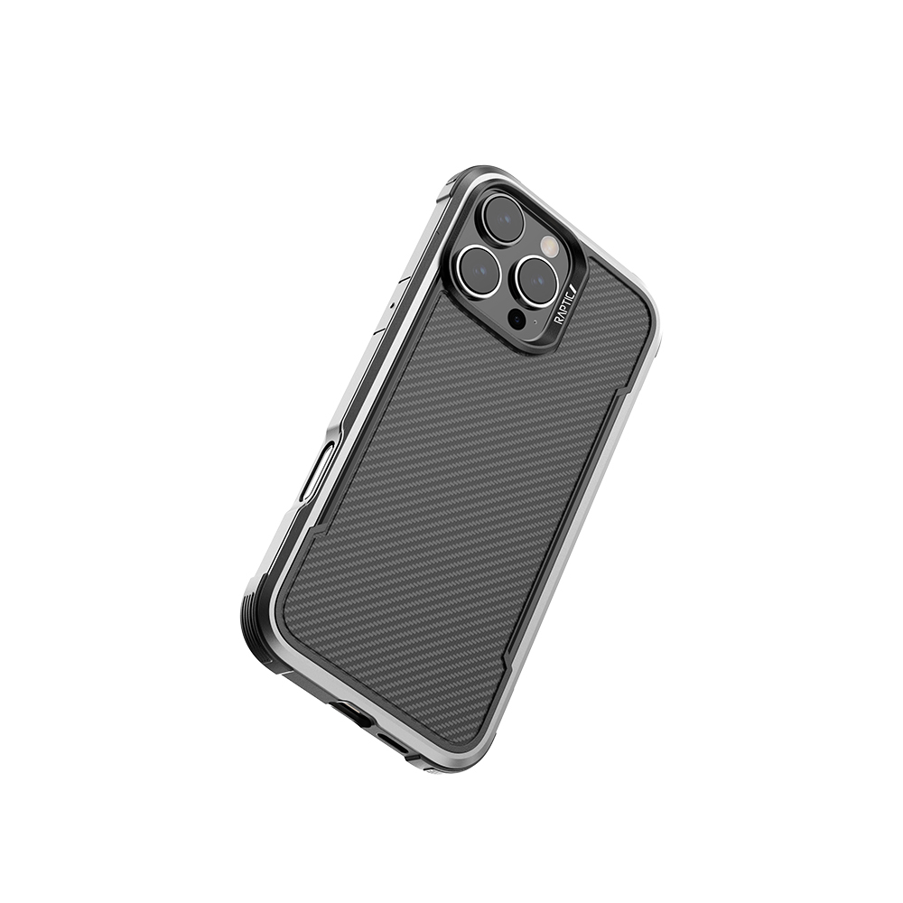 Apple iPhone 16 Pro Max Kılıf M-safe Şarj Özellikli Airbagli Raptic Apex Serisi Karbon Fiber Tasarımlı Kapak - 4