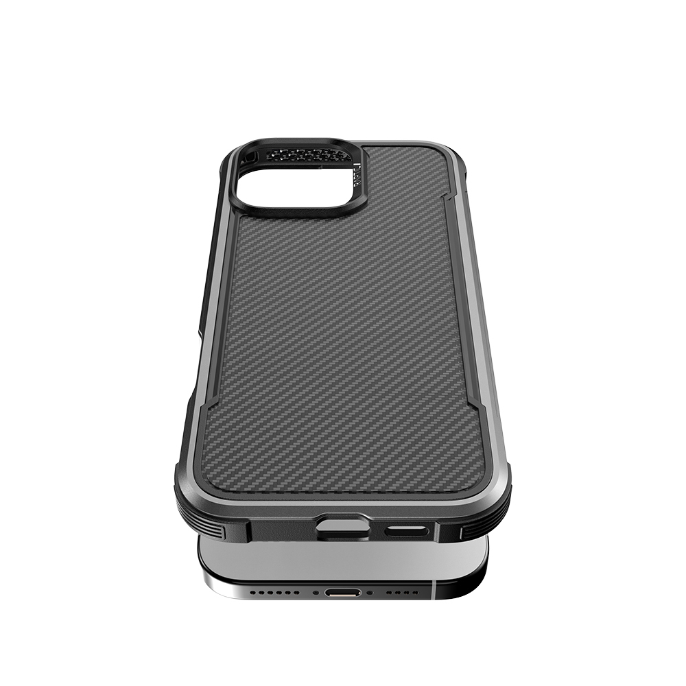 Apple iPhone 16 Pro Max Kılıf M-safe Şarj Özellikli Airbagli Raptic Apex Serisi Karbon Fiber Tasarımlı Kapak - 6