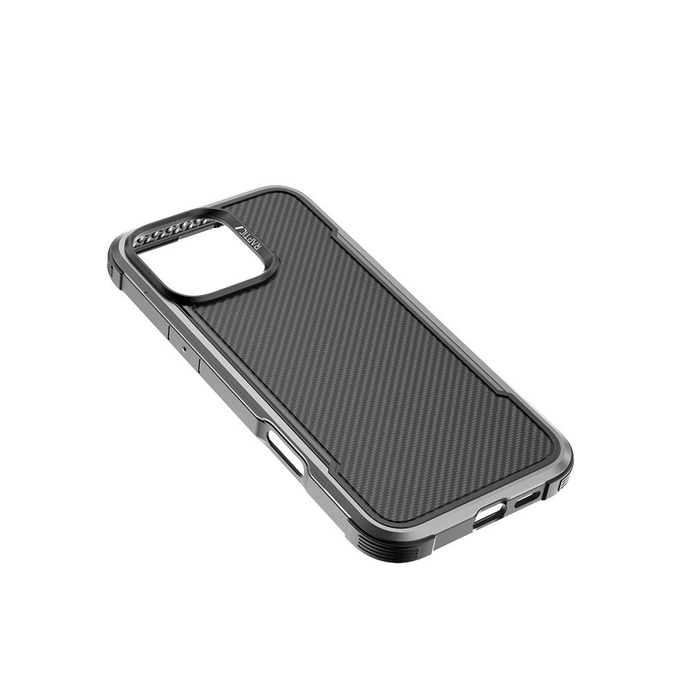 Apple iPhone 16 Pro Max Kılıf M-safe Şarj Özellikli Airbagli Raptic Apex Serisi Karbon Fiber Tasarımlı Kapak - 7