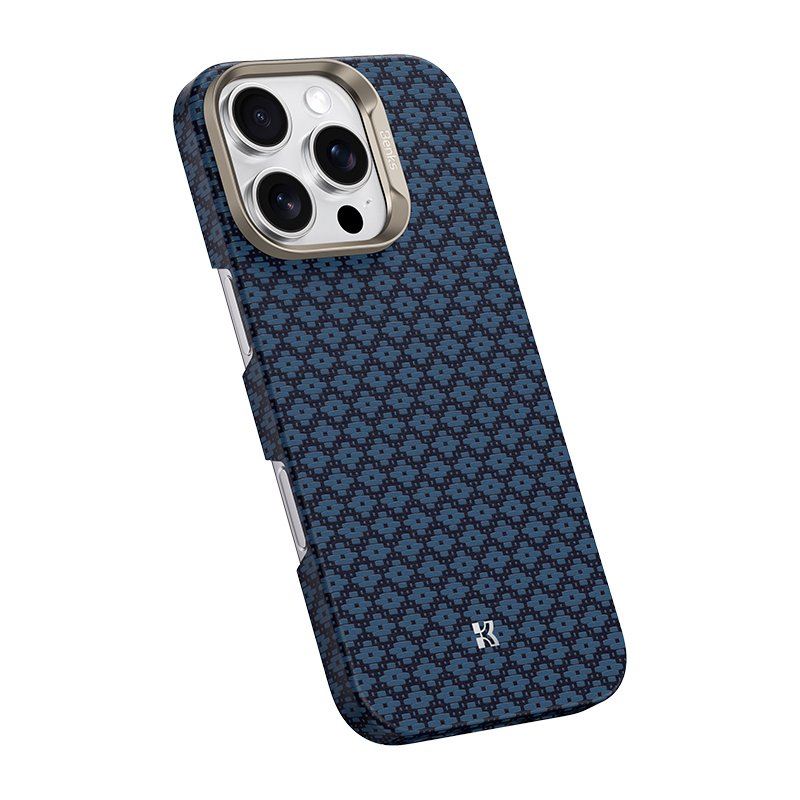 Apple iPhone 16 Pro Max Kılıf M-Safe Şarj Özellikli Benks ArmorAir ArmorGrid Serisi Kevlar Kapak - 4