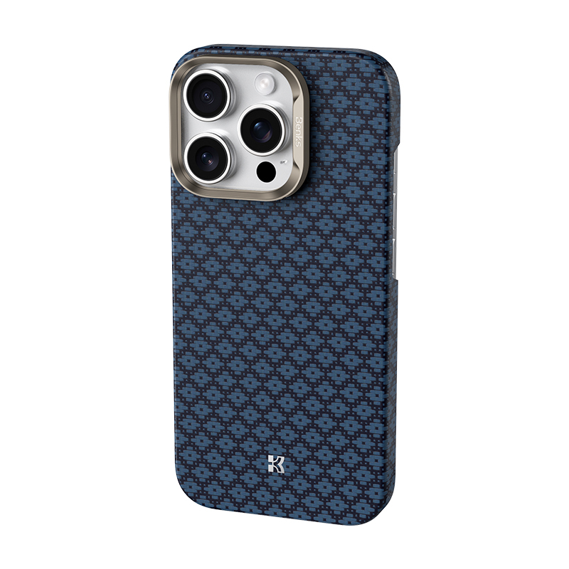 Apple iPhone 16 Pro Max Kılıf M-Safe Şarj Özellikli Benks ArmorAir ArmorGrid Serisi Kevlar Kapak - 5