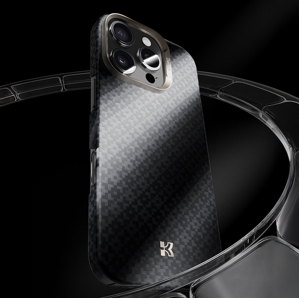 Apple iPhone 16 Pro Max Kılıf M-Safe Şarj Özellikli Benks ArmorAir ArmorGrid Serisi Kevlar Kapak - 20