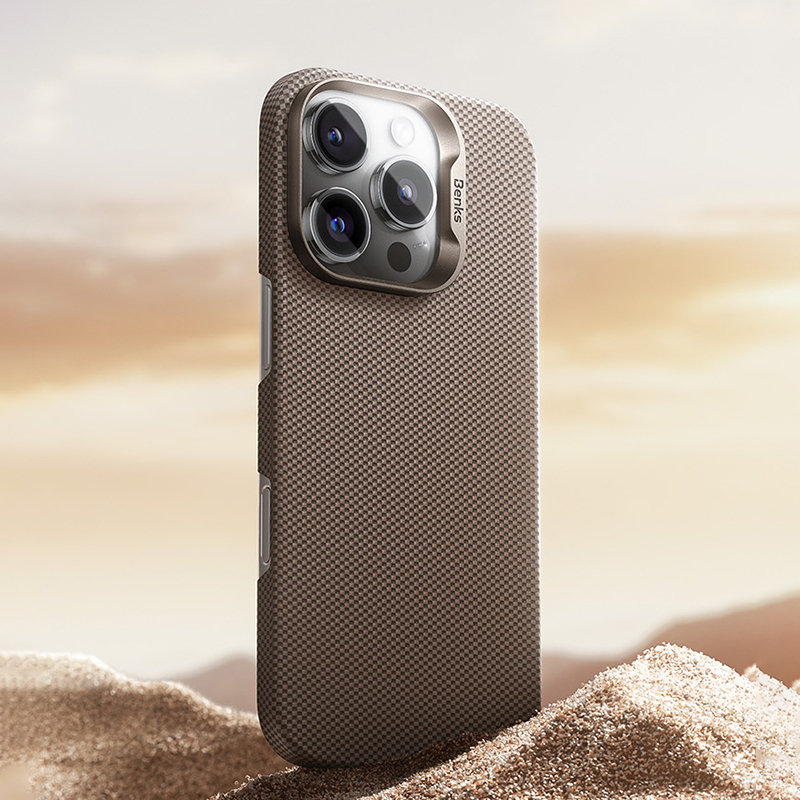 Apple iPhone 16 Pro Max Kılıf M-safe Şarj Özellikli Benks Ultra Lightweight ArmorTint ArmorAir Kevlar Kapak - 10