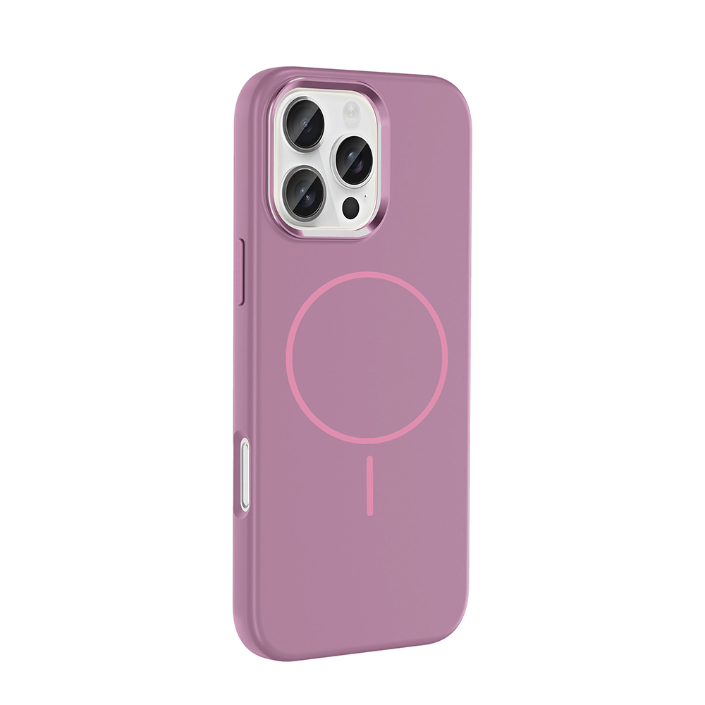 Apple iPhone 16 Pro Max Kılıf M-Safe Şarj Özellikli Metal Kamera Çerçeveli Zore Edi Silikon Kapak - 20