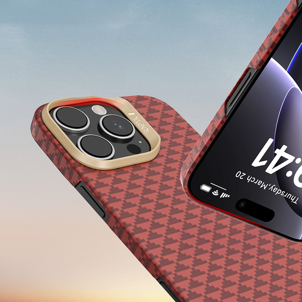Apple iPhone 16 Pro Max Kılıf M-safe Şarj Özellikli Raptic Aramid Skin Origin Serisi Kapak - 11