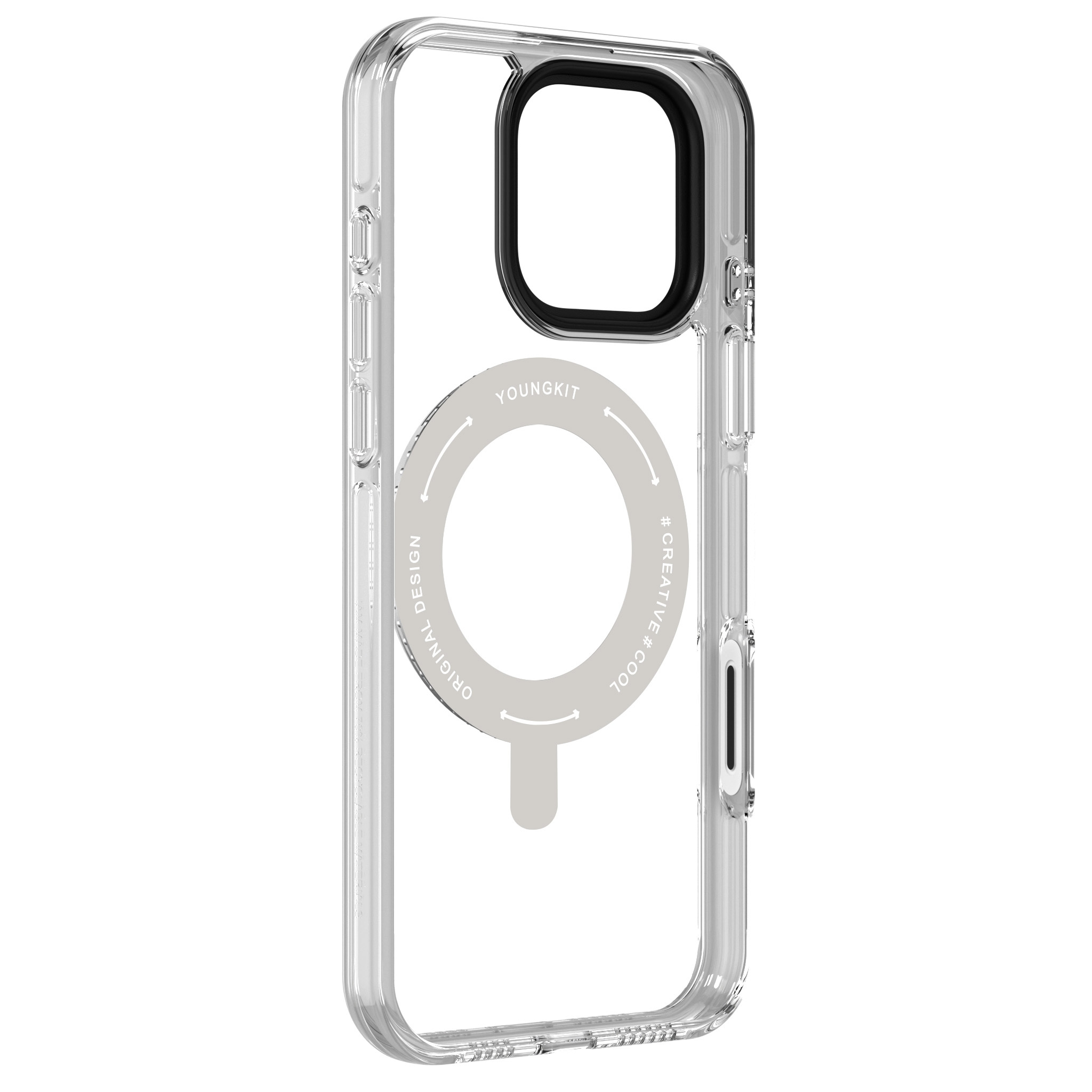 Apple iPhone 16 Pro Max Kılıf M-safe Şarj Özellikli Standlı Aksiyon Butonlu Youngkit Pivot Serisi Kapak - 7