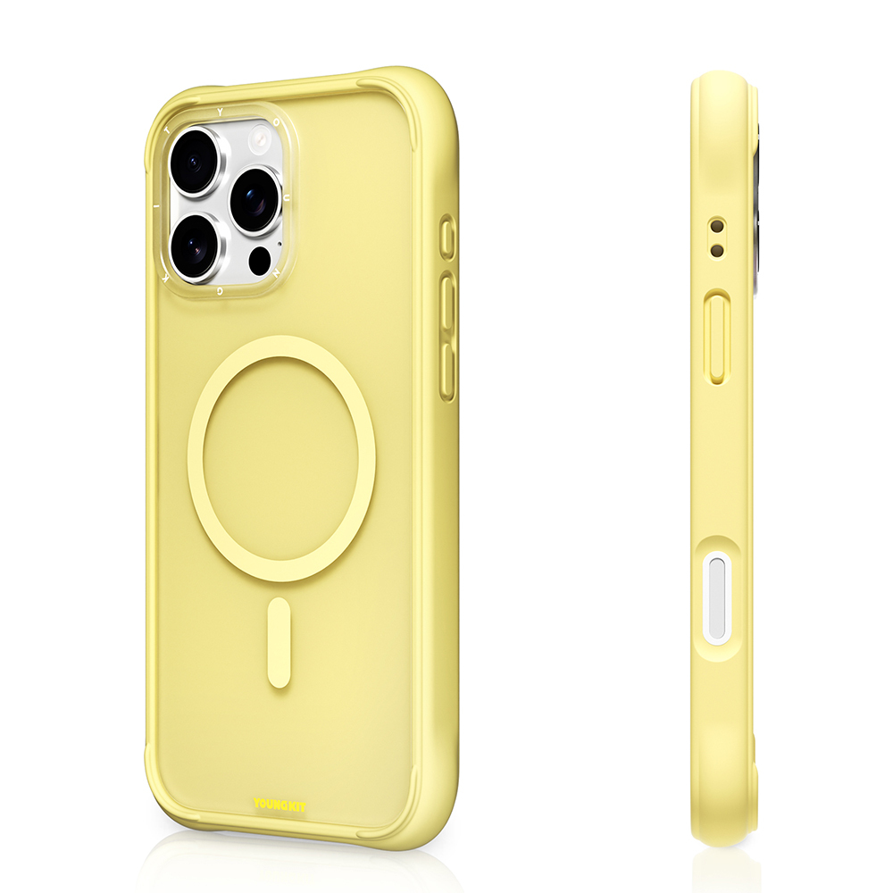 Apple iPhone 16 Pro Max Kılıf M-safe Şarj Özellikli Youngkit Macaroon Serisi Kapak - 10