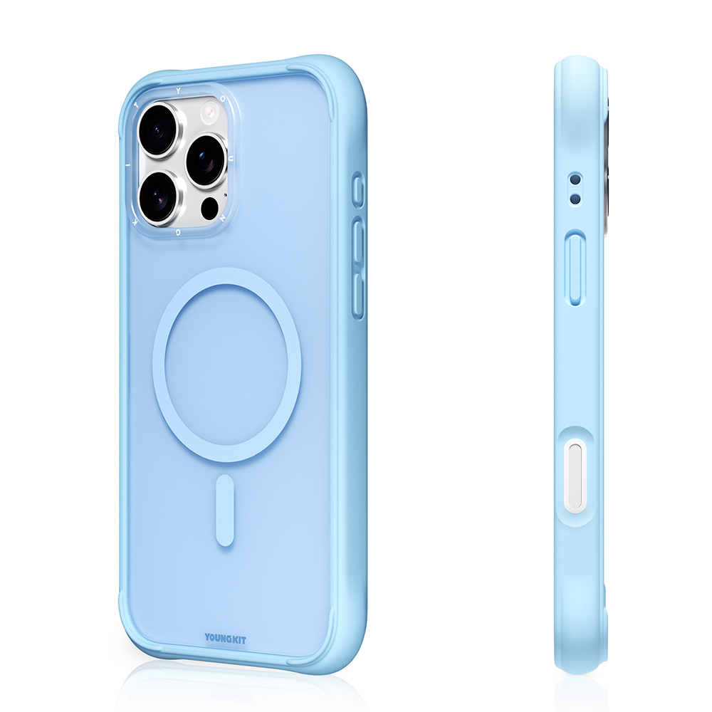 Apple iPhone 16 Pro Max Kılıf M-safe Şarj Özellikli Youngkit Macaroon Serisi Kapak - 11