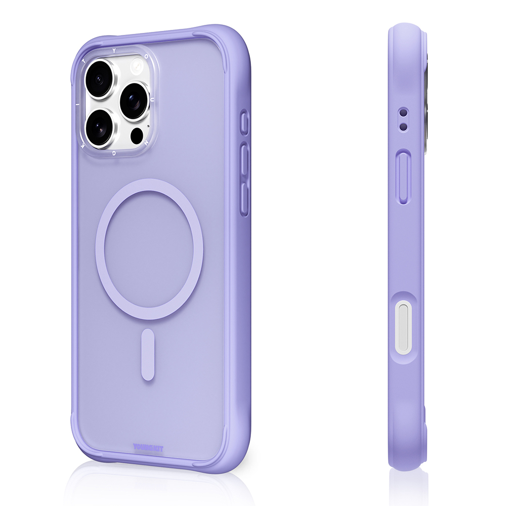 Apple iPhone 16 Pro Max Kılıf M-safe Şarj Özellikli Youngkit Macaroon Serisi Kapak - 12