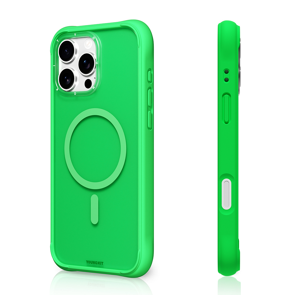 Apple iPhone 16 Pro Max Kılıf M-safe Şarj Özellikli Youngkit Macaroon Serisi Kapak - 14