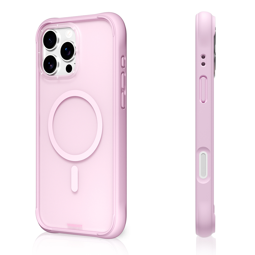 Apple iPhone 16 Pro Max Kılıf M-safe Şarj Özellikli Youngkit Macaroon Serisi Kapak - 16