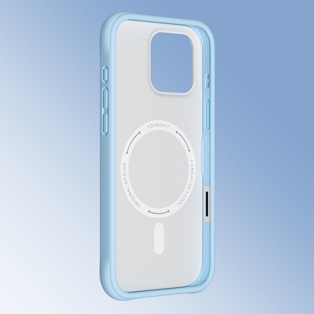 Apple iPhone 16 Pro Max Kılıf M-safe Şarj Özellikli Youngkit Macaroon Serisi Kapak - 23