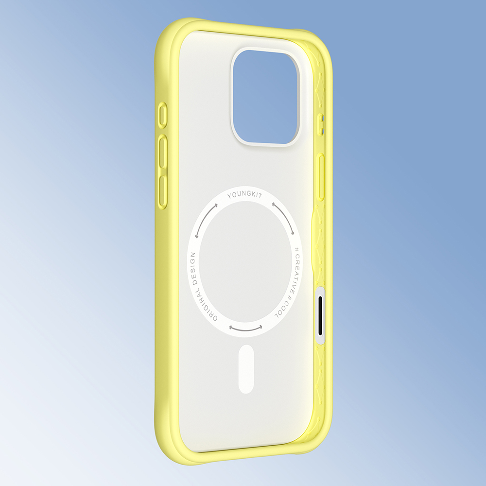 Apple iPhone 16 Pro Max Kılıf M-safe Şarj Özellikli Youngkit Macaroon Serisi Kapak - 24