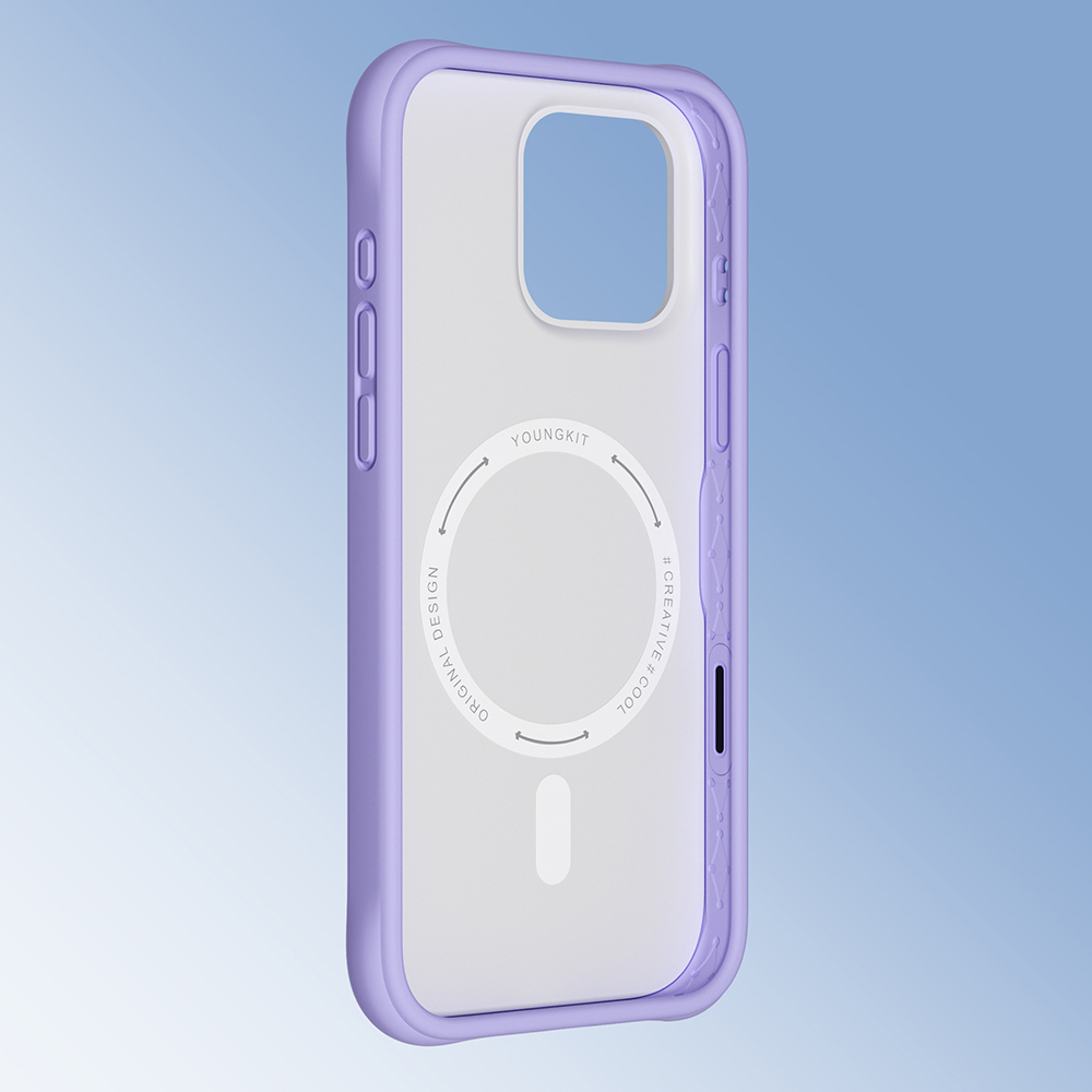 Apple iPhone 16 Pro Max Kılıf M-safe Şarj Özellikli Youngkit Macaroon Serisi Kapak - 25