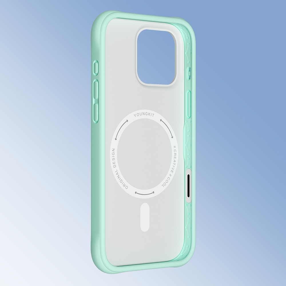 Apple iPhone 16 Pro Max Kılıf M-safe Şarj Özellikli Youngkit Macaroon Serisi Kapak - 26