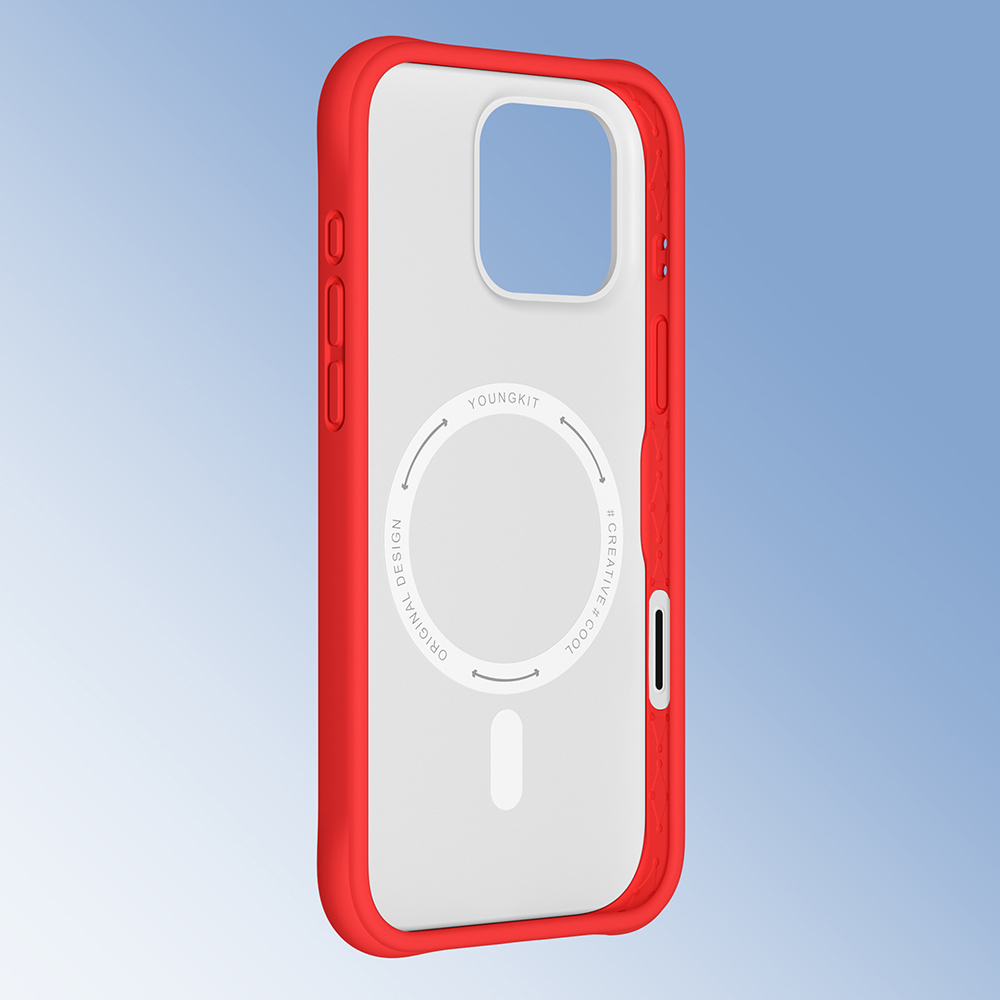 Apple iPhone 16 Pro Max Kılıf M-safe Şarj Özellikli Youngkit Macaroon Serisi Kapak - 28