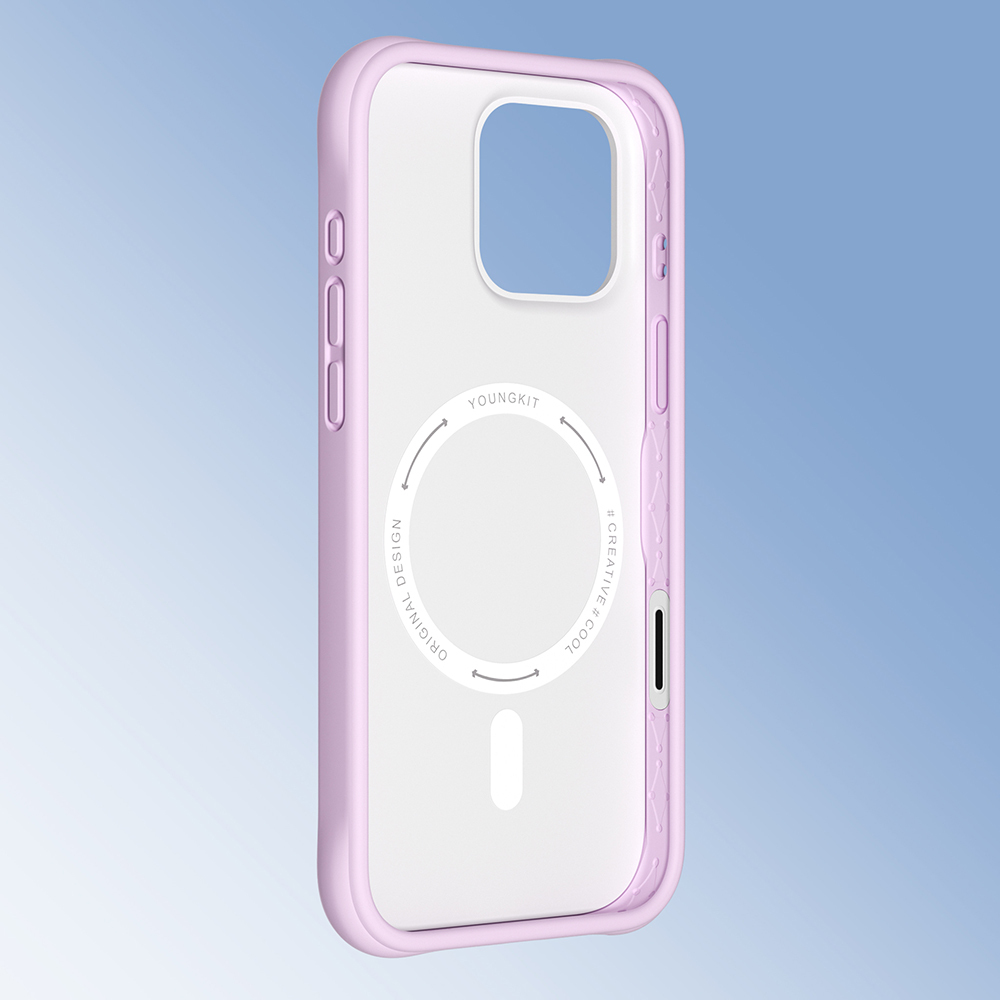 Apple iPhone 16 Pro Max Kılıf M-safe Şarj Özellikli Youngkit Macaroon Serisi Kapak - 29