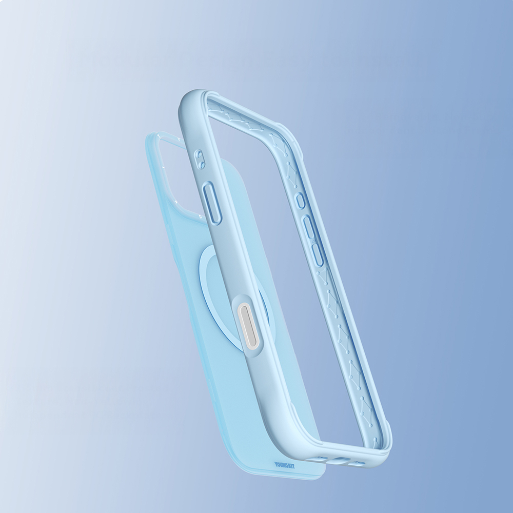Apple iPhone 16 Pro Max Kılıf M-safe Şarj Özellikli Youngkit Macaroon Serisi Kapak - 32