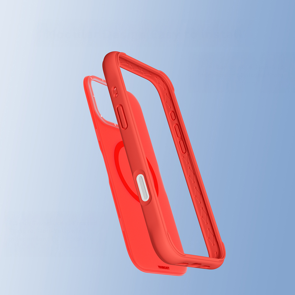 Apple iPhone 16 Pro Max Kılıf M-safe Şarj Özellikli Youngkit Macaroon Serisi Kapak - 37