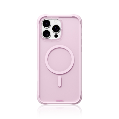 Apple iPhone 16 Pro Max Kılıf M-safe Şarj Özellikli Youngkit Macaroon Serisi Kapak Pembe