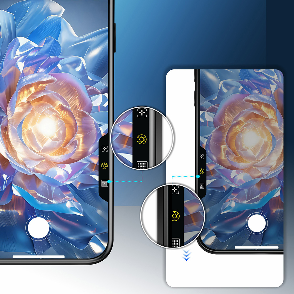 Apple iPhone 16 Pro Max Mohseven Sapphire Coating HD 3D Glue Tempered Glass Screen Protector - 15