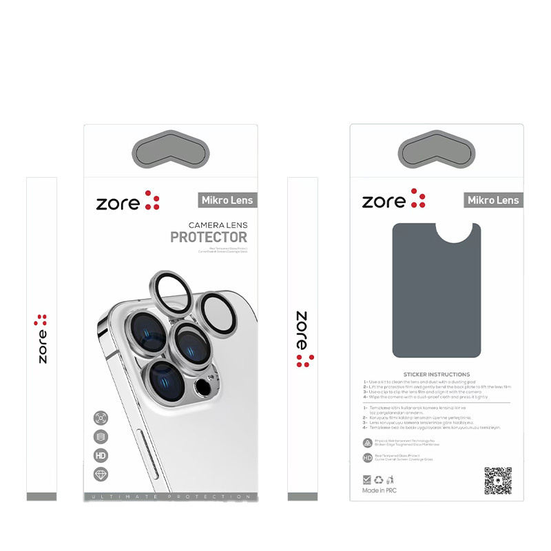 Apple iPhone 16 Pro Max Zore Mikro Camera Lens Protector - 9