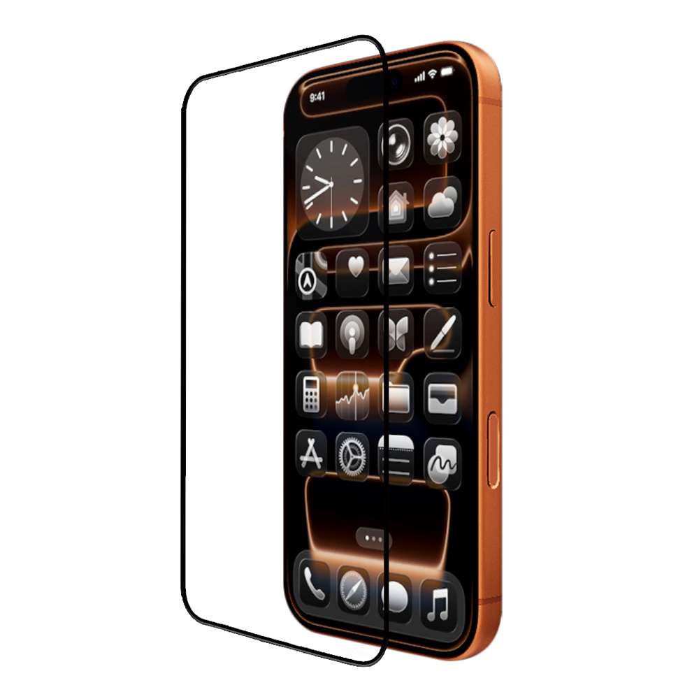 Apple iPhone 16 Pro Mohseven Safir Coating HD 3D Glue Temperli Cam Ekran Koruyucu - 7